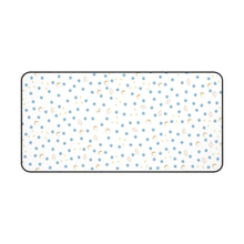 Load image into Gallery viewer, Desk Mat: White with Gold Moon and Watercolor Mati Pattern