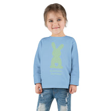 Load image into Gallery viewer, Easter Bunny Toddler Long Sleeve Tee- Green