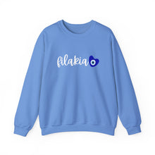 Load image into Gallery viewer, Unisex Heavy Blend™ Crewneck Sweatshirt: Filakia Mati Heart- White Font