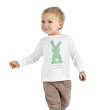 Load image into Gallery viewer, Easter Bunny Toddler Long Sleeve Tee- Green
