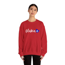 Load image into Gallery viewer, Unisex Heavy Blend™ Crewneck Sweatshirt: Filakia Mati Heart- White Font