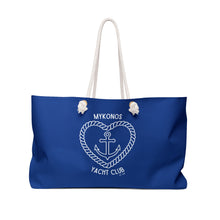 Cargar imagen en el visor de la galería, Weekender Tote Bag: Mykonos Yacht Club