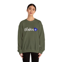 Load image into Gallery viewer, Unisex Heavy Blend™ Crewneck Sweatshirt: Filakia Mati Heart- White Font