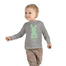 Load image into Gallery viewer, Easter Bunny Toddler Long Sleeve Tee- Green