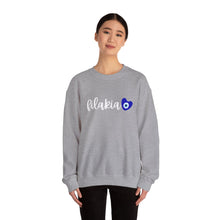 Load image into Gallery viewer, Unisex Heavy Blend™ Crewneck Sweatshirt: Filakia Mati Heart- White Font