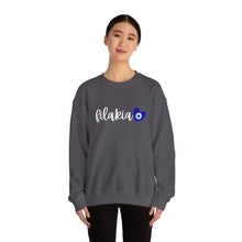 Load image into Gallery viewer, Unisex Heavy Blend™ Crewneck Sweatshirt: Filakia Mati Heart- White Font