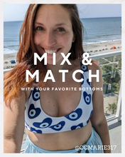 Load image into Gallery viewer, Padded Bikini Top: Mati Heart