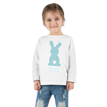 Load image into Gallery viewer, Easter Bunny Toddler Long Sleeve Tee- Blue