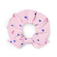 Load image into Gallery viewer, Scrunchie: Mati Heart Breast Cancer Ribbon-Light Pink