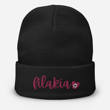 Load image into Gallery viewer, Embroidered Beanie: Filakia Breast Cancer Awareness