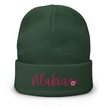 Load image into Gallery viewer, Embroidered Beanie: Filakia Breast Cancer Awareness