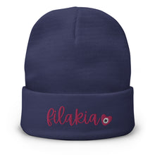 Load image into Gallery viewer, Embroidered Beanie: Filakia Breast Cancer Awareness
