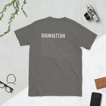 Load image into Gallery viewer, Short-Sleeve Unisex T-Shirt: Filakia NYC
