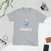 Load image into Gallery viewer, Short-Sleeve Unisex T-Shirt: I (heart) Greece