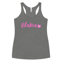 Load image into Gallery viewer, Women's Racerback Tank: Filakia Breast Cancer Awareness