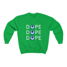 Load image into Gallery viewer, Unisex Heavy Blend™ Crewneck Sweatshirt: DOPE DOPE DOPE-White