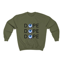 Load image into Gallery viewer, Unisex Heavy Blend™ Crewneck Sweatshirt: DOPE DOPE DOPE-Black Font