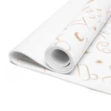 Load image into Gallery viewer, Foam Yoga Mat: Gold Zodiac-White