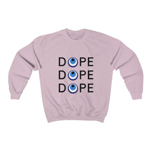 Load image into Gallery viewer, Unisex Heavy Blend™ Crewneck Sweatshirt: DOPE DOPE DOPE-Black Font