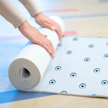 Load image into Gallery viewer, Foam Yoga Mat: Watercolor Mati-Light Blue
