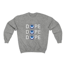 Load image into Gallery viewer, Unisex Heavy Blend™ Crewneck Sweatshirt: DOPE DOPE DOPE-White