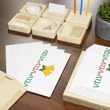 Load image into Gallery viewer, Folded Greeting Cards: Greek Christmas Bell-(1 or 10-pcs)