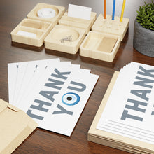 Load image into Gallery viewer, Folded Greeting Cards: Thank You Watercolor Mati-(1 or 10-pcs)