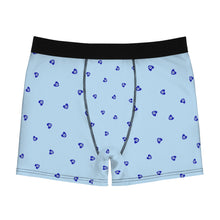 Load image into Gallery viewer, Men's Boxer Briefs: Mati Heart with Blue Background