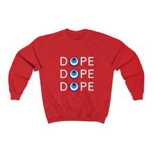 Load image into Gallery viewer, Unisex Heavy Blend™ Crewneck Sweatshirt: DOPE DOPE DOPE-White