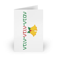 Load image into Gallery viewer, Folded Greeting Cards: Greek Christmas Bell-(1 or 10-pcs)