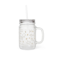 Load image into Gallery viewer, Mason Jar: Gold Zodiac