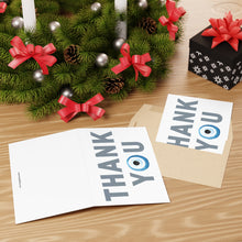 Load image into Gallery viewer, Folded Greeting Cards: Thank You Watercolor Mati-(1 or 10-pcs)