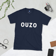 Load image into Gallery viewer, Short-Sleeve Unisex T-Shirt: OUZO-White