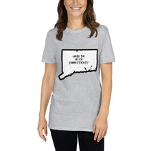 Load image into Gallery viewer, Short-Sleeve Unisex T-Shirt: WHERE THE HELL IS CT?-Black