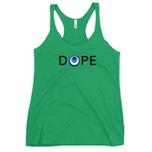 Load image into Gallery viewer, Women's Racerback Tank: DOPE-Black