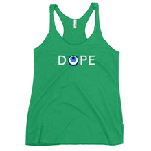 Load image into Gallery viewer, Women's Racerback Tank: DOPE-White
