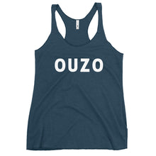 Load image into Gallery viewer, Women's Racerback Tank: OUZO-White