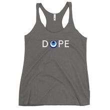 Load image into Gallery viewer, Women's Racerback Tank: DOPE-White