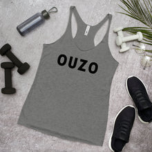 Load image into Gallery viewer, Women's Racerback Tank: OUZO-Black