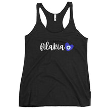 Load image into Gallery viewer, Women's Racerback Tank: Filakia- White