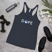 Load image into Gallery viewer, Women's Racerback Tank: DOPE-White