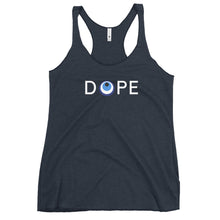 Load image into Gallery viewer, Women's Racerback Tank: DOPE-White