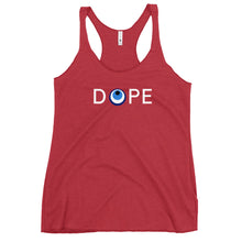 Load image into Gallery viewer, Women's Racerback Tank: DOPE-White