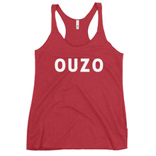 Load image into Gallery viewer, Women's Racerback Tank: OUZO-White
