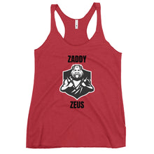 Load image into Gallery viewer, Women's Racerback Tank: Zaddy Zeus