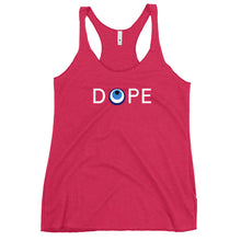 Load image into Gallery viewer, Women's Racerback Tank: DOPE-White