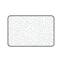 Cargar imagen en el visor de la galería, Desk Mat: White with Gold Moon and Watercolor Mati Pattern
