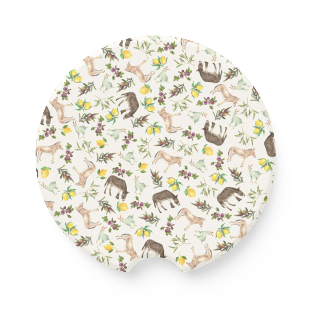 Soapstone Car Coaster: Xorio Print