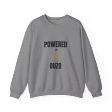 Load image into Gallery viewer, Unisex Heavy Blend™ Crewneck Sweatshirt: Powered by Ouzo
