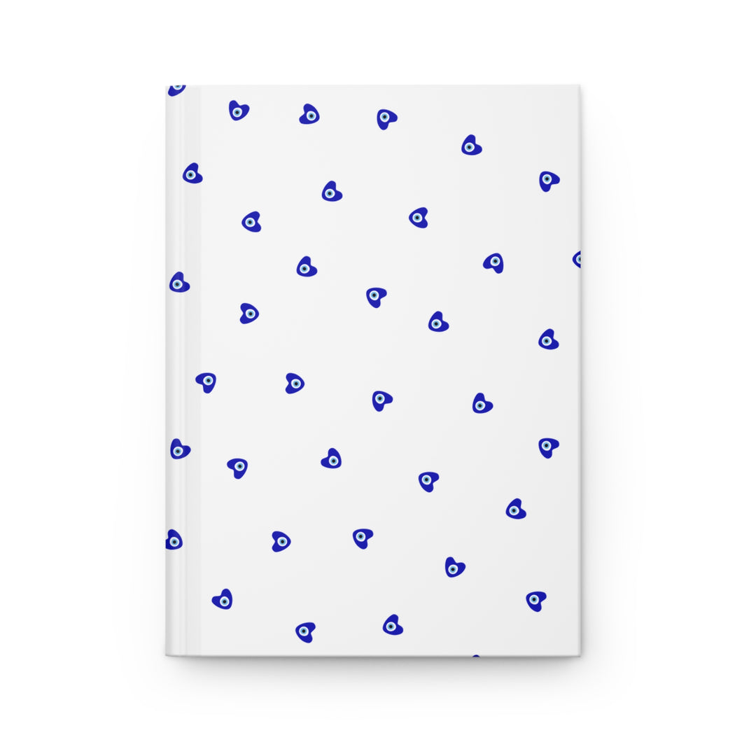 Hardcover Journal: Mati Heart- White
